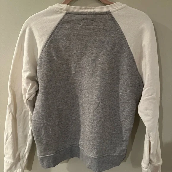5/$25!! MOTHER Adios Sweatshirt - Gray and Cream - Picture 4 of 6